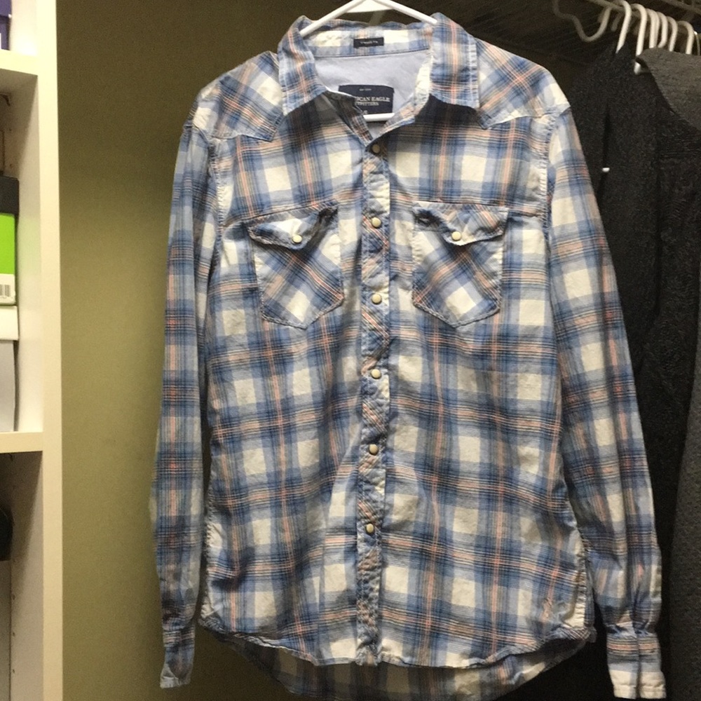 American Eagle Snap Button Shirt